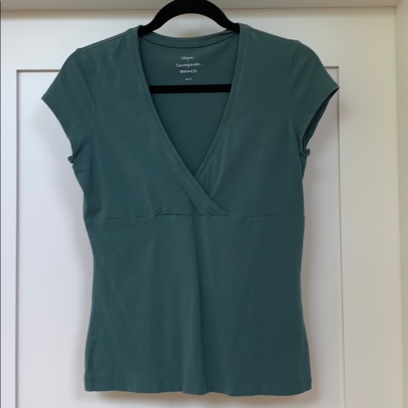 Teal RW Wrap Top - Picture 1 of 4